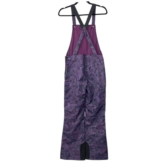 New Obermeyer Malta Bib Overalls Purple Magnetic Camo Women 2 NWOT Snow Wear - Picture 4 of 14